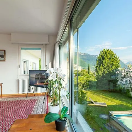 1 Cozy Bedroom For 2 People - Garden & Pool * Montreux